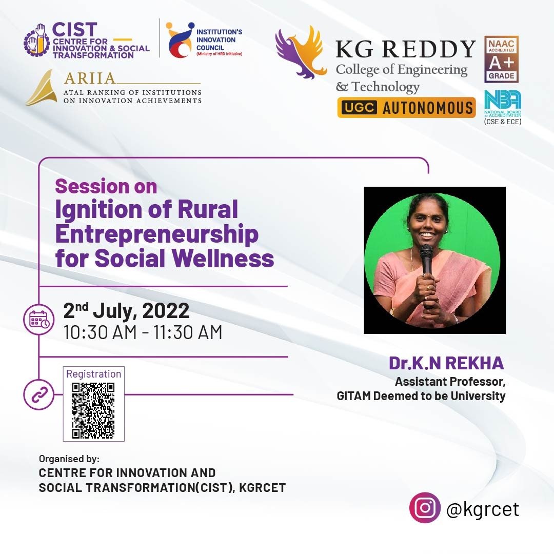 Ignition of Rural Entrepreneurship for Social Wellness