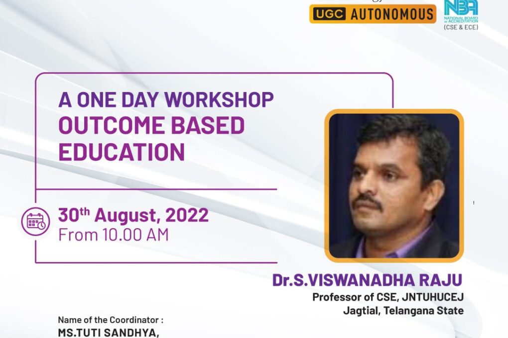 A One Day Workshop on Outcome Based Education