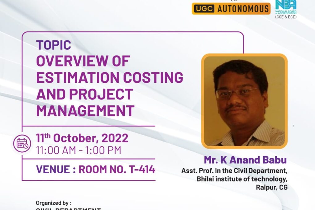 Overview of Estimation Costing and Project Management